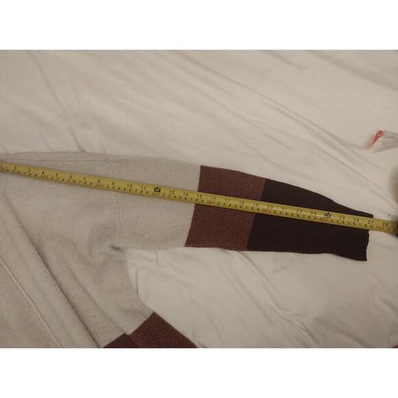 a.n.a A New Approach Color Block Pullover Sweater Women’s M Beige Brown & Rust - Picture 6 of 7